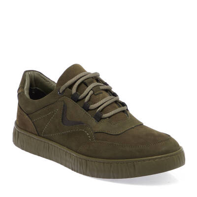 Haki Nubuk Deri Erkek Sneaker - E24I1AY56900-G98 