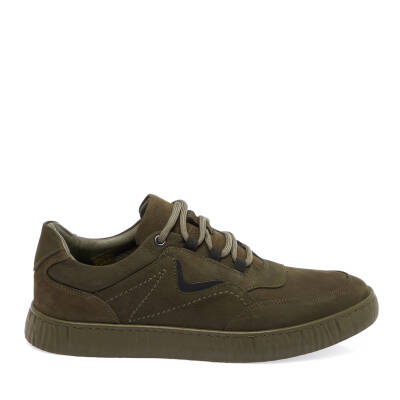 Haki Nubuk Deri Erkek Sneaker - E24I1AY56900-G98 - 3