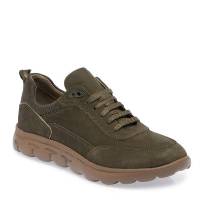 Haki Nubuk Deri Erkek Sneaker - E24I1AY56904-G98 