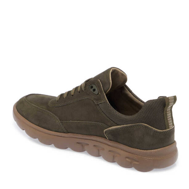 Haki Nubuk Deri Erkek Sneaker - E24I1AY56904-G98 - 2