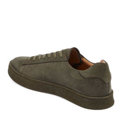 Haki Nubuk Deri Erkek Sneaker - E24I1AY56907-G98 - 2