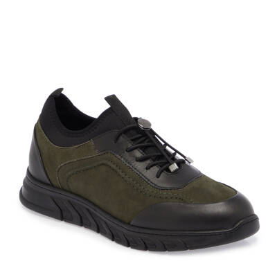 Haki Nubuk Deri Erkek Sneaker - E24S1AY56981-G98 - 1