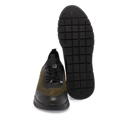 Haki Nubuk Deri Erkek Sneaker - E24S1AY56981-G98 - 4