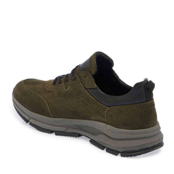 Haki Hakiki Nubuk Deri Erkek Sneaker - E24S1AY56982-G98 - 3