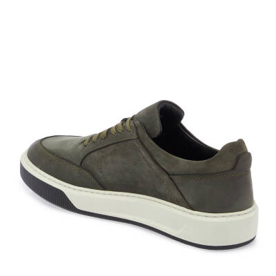 Haki Nubuk Deri Erkek Sneaker - E24S1AY57046-G98 - 2