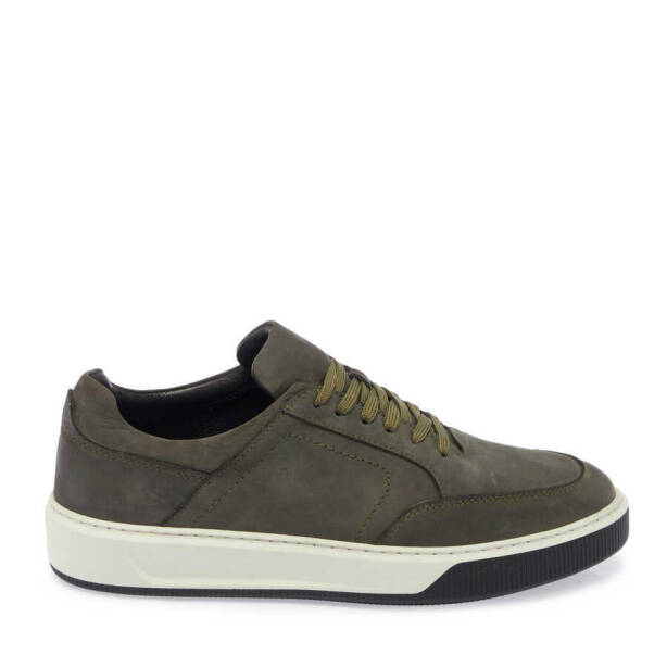 Haki Nubuk Deri Erkek Sneaker - E24S1AY57046-G98 - 3