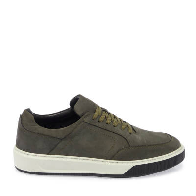 Haki Nubuk Deri Erkek Sneaker - E24S1AY57046-G98 - 3