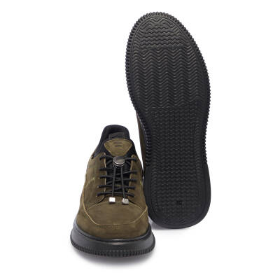 Haki Nubuk Deri Erkek Sneaker - E25I1AY57281-G98 - 4
