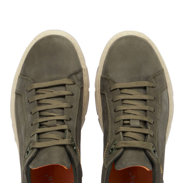 Haki Nubuk Deri Erkek Sneaker - E25S1AY57428-G98 - 5