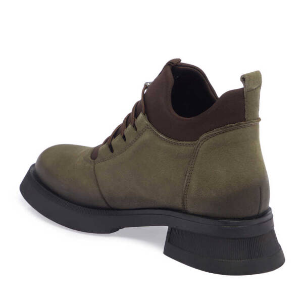 Haki Nubuk Deri Kadın Casual Bot - K23K1BT66960-G98 - 2