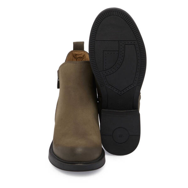 Haki Nubuk Deri Kadın Casual Bot - K24K1BT67508-G98 - 4