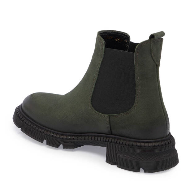 Haki Nubuk Deri Kadın Casual Bot - K24K1BT67509-G98 - 2