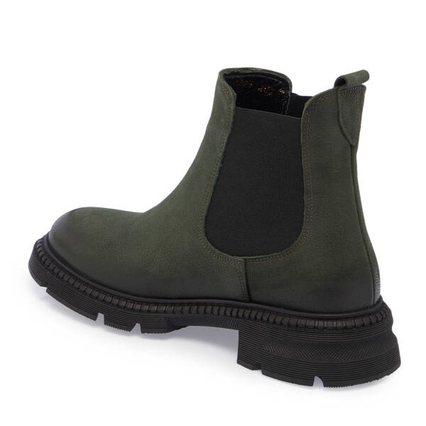 Haki Nubuk Deri Kadın Casual Bot - K24K1BT67509-G98 - 2