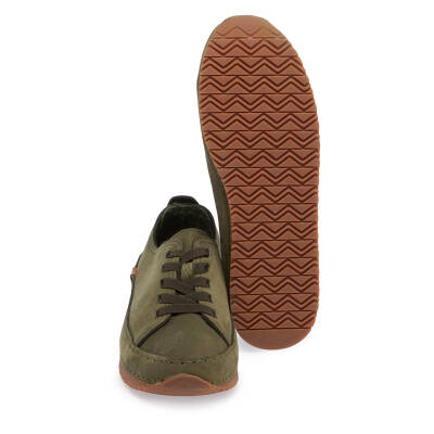 Haki Nubuk Deri Kadın Sneaker - K24I1AY67268-G98 - 4