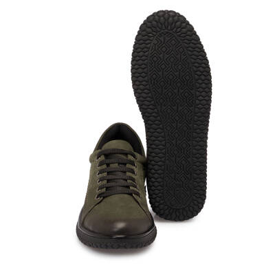 Haki Nubuk Deri Kadın Sneaker - K24S1AY67657-G98 - 4