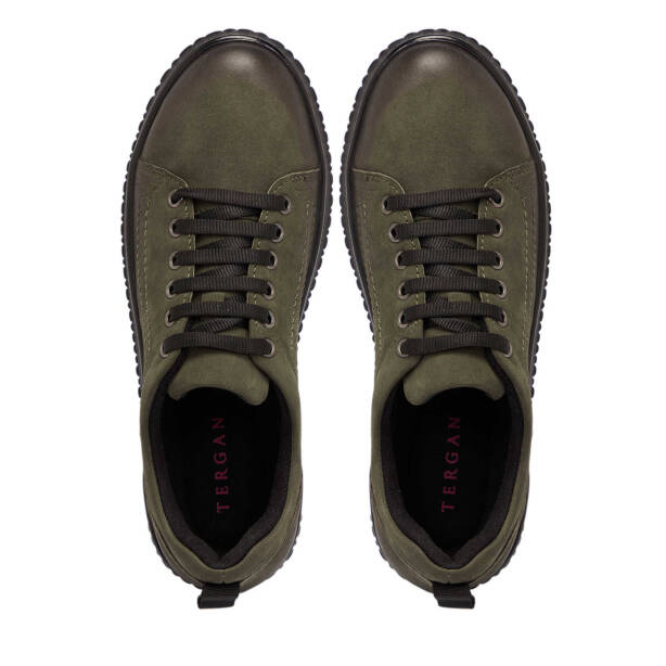 Haki Nubuk Deri Kadın Sneaker - K24S1AY67657-G98 - 5