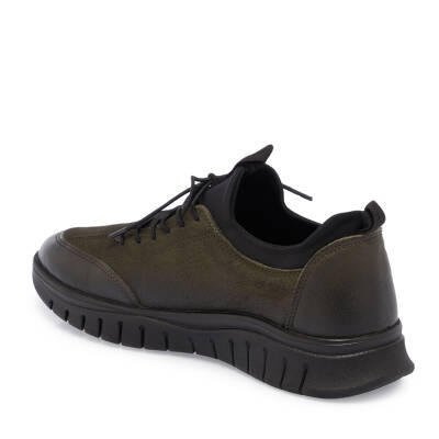 Haki Nubuk Deri Kadın Sneaker - K24S1AY67658-H48 - 2