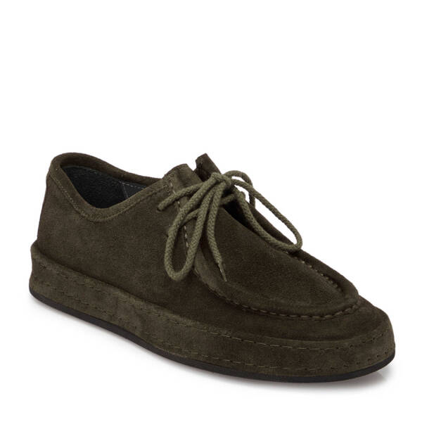 Haki Süet Deri Erkek Casual Ayakkabı - E24S1AY57000-J86 - 1