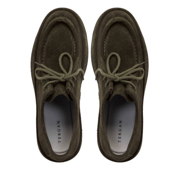 Haki Süet Deri Erkek Casual Ayakkabı - E24S1AY57000-J86 - 5