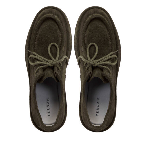 Haki Süet Deri Erkek Casual Ayakkabı - E24S1AY57000-J86 - 5