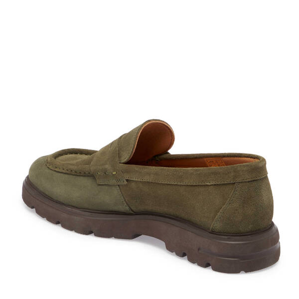 Haki Süet Deri Erkek Loafer - E24S1AY56930-J86 - 2