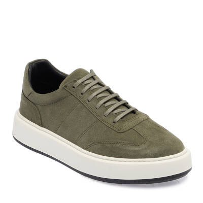 Haki Süet Deri Erkek Sneaker - E24I1AY56805-J86 