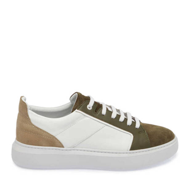 Haki Süet Deri Erkek Sneaker - E24I1AY56817-J86 - 3