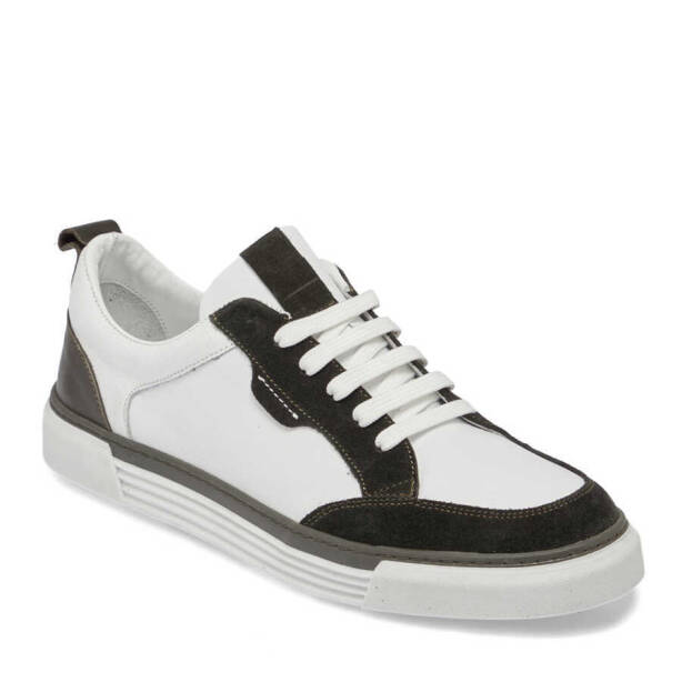 Haki Hakiki Süet Deri Erkek Sneaker - E24I1AY56853-J86 - 2