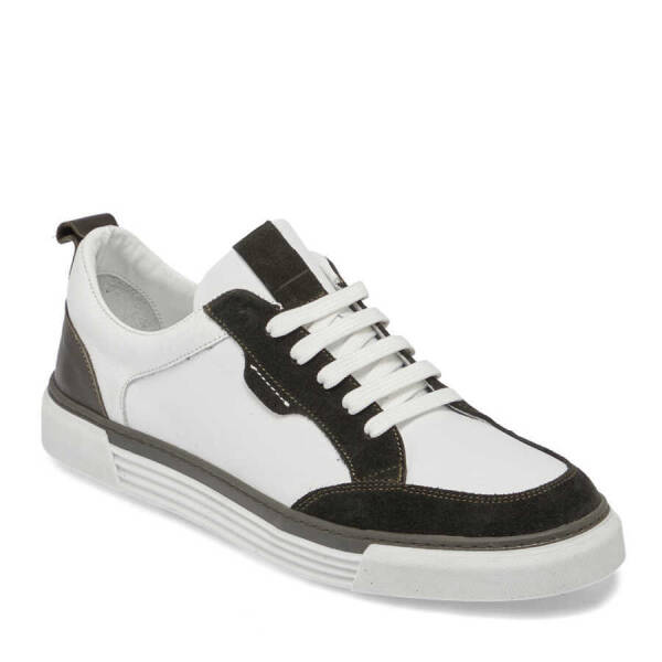 Haki Hakiki Süet Deri Erkek Sneaker - E24I1AY56853-J86 - 2