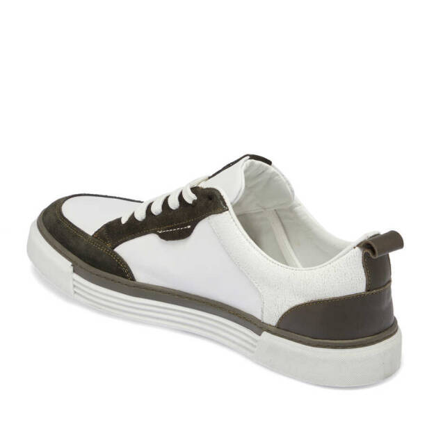 Haki Hakiki Süet Deri Erkek Sneaker - E24I1AY56853-J86 - 3