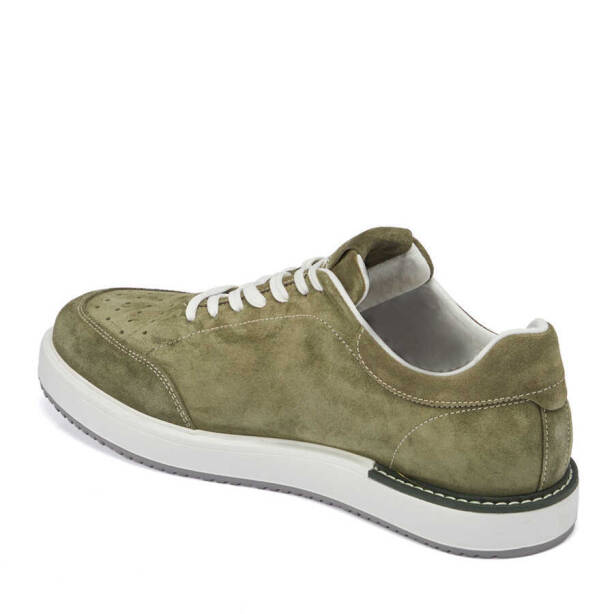 Haki Süet Deri Erkek Sneaker - E24I1AY56857-J86 - 2