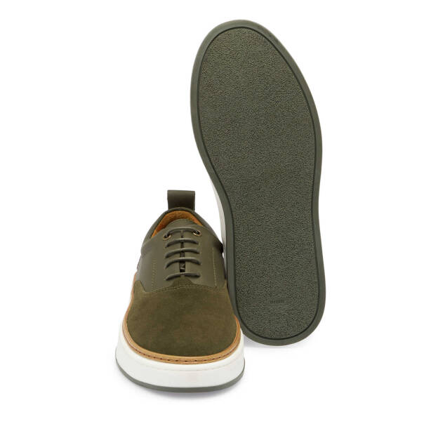 Haki Süet Deri Erkek Sneaker - E24S1AY57070-J86 - Tergan