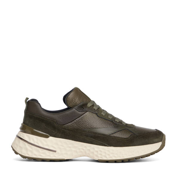 HAKİ-SÜET / HAKİ-DERİ Hakiki Süet Deri Erkek Sneaker - E26S1AY57829-V4V - 1