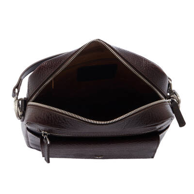  Kahve Deri Erkek Çapraz Askılı Çanta - S1AC00021431-P7Y - 4