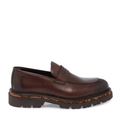 Kahve Deri Erkek Casual Ayakkabı - E23S1AY56535-A24 - 3