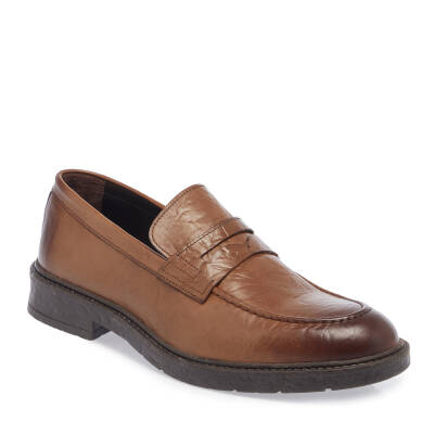 Kahve Deri Erkek Casual Ayakkabı - E23S1AY56537-K68 