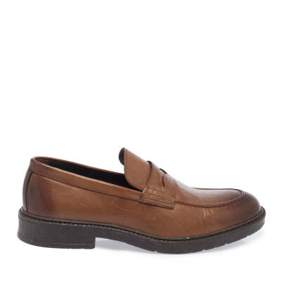Kahve Deri Erkek Casual Ayakkabı - E23S1AY56537-K68 - 3
