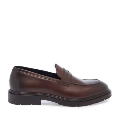 Kahve Deri Erkek Casual Ayakkabı - E23S1AY56540-A24 - 3