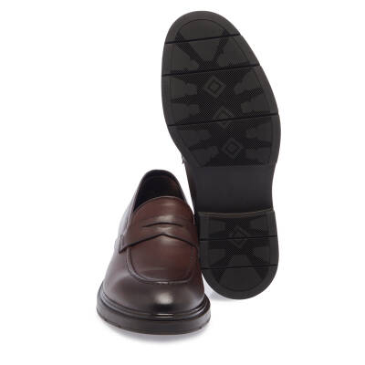 Kahve Deri Erkek Casual Ayakkabı - E23S1AY56540-A24 - 4