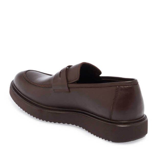Kahve Deri Erkek Casual Ayakkabı - E24S1AY56944-B90 - 2