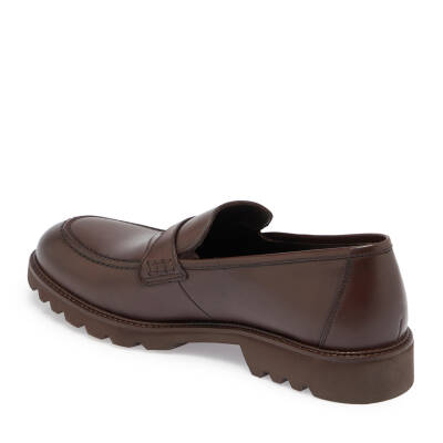 Kahve Deri Erkek Casual Ayakkabı - E24S1AY56964-B90 - 2
