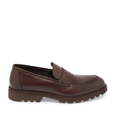 Kahve Deri Erkek Casual Ayakkabı - E24S1AY56964-B90 - 3