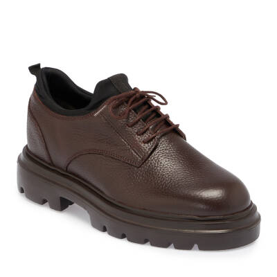 Kahve Deri Erkek Casual Ayakkabı - E24S1AY57025-A42 