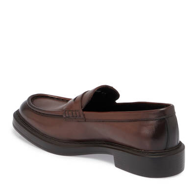 Kahve Deri Erkek Casual Ayakkabı - E24S1AY57041-B90 - 2