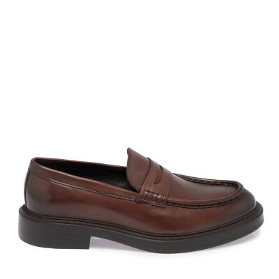 Kahve Deri Erkek Casual Ayakkabı - E24S1AY57041-B90 - 3