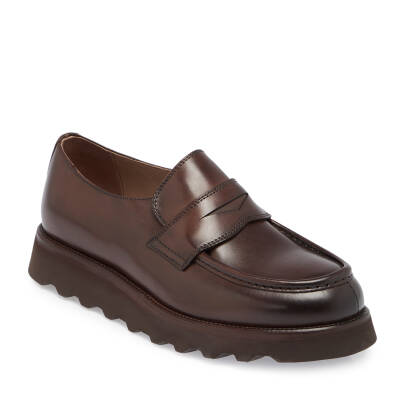 Kahve Deri Erkek Casual Ayakkabı - E24S1AY57083-V94 