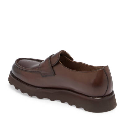 Kahve Deri Erkek Casual Ayakkabı - E24S1AY57083-V94 - 2