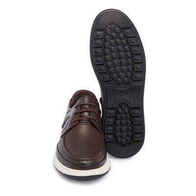 Kahve Deri Erkek Casual Ayakkabı - E25I1AY57289-A24 - 4