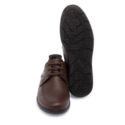 Kahve Deri Erkek Casual Ayakkabı - E25I1AY57325-A24 - 4
