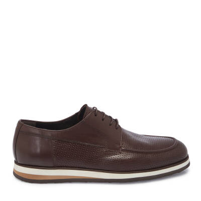 Kahve Deri Erkek Casual Ayakkabı - E25I1AY57340-B90 - 3